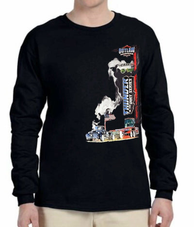 2024 Outlaw Truck & Tractor Pulling Association LONG Black Sleeve T-Shirt