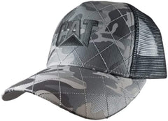 Caterpillar CAT Equipment Explorer Grey Camo w/Black Mesh