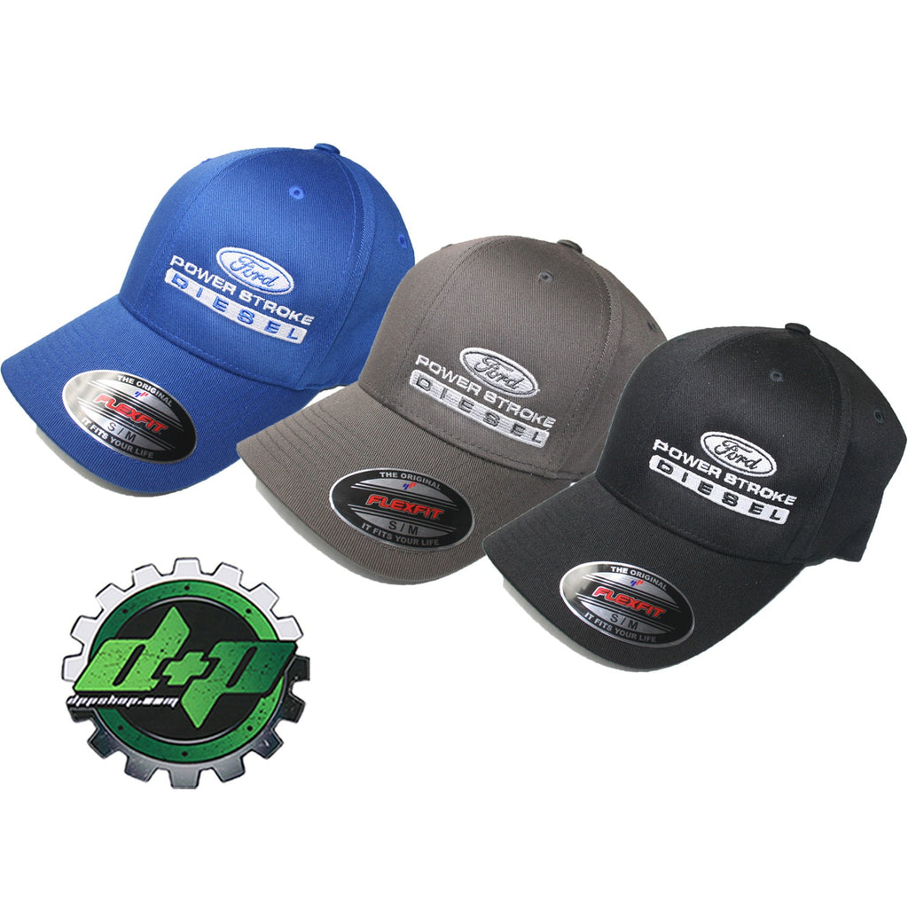 Ford Powerstroke dieselpowerplusstore – ball fitted cap stretch flexfit flex fit hat